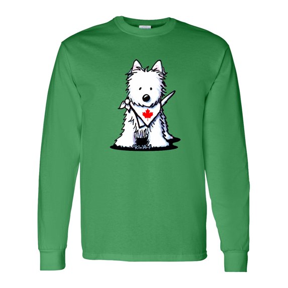 Inktastic Canada Day Westie Long Sleeve T-Shirt