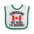 thumbnail image 1 of Inktastic Canada Flag Awesome Canadian Boys or Girls Baby Bib, 1 of 4