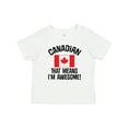 thumbnail image 1 of Inktastic Canada Flag Awesome Canadian Boys or Girls Baby T-Shirt, 1 of 5