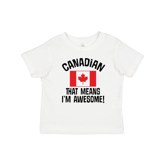 Inktastic Canada Flag Awesome Canadian Boys or Girls Baby T-Shirt