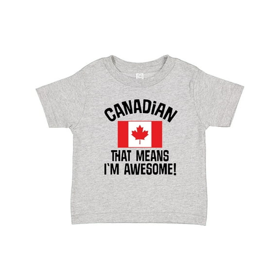 Inktastic Canada Flag Awesome Canadian Boys or Girls Baby T-Shirt
