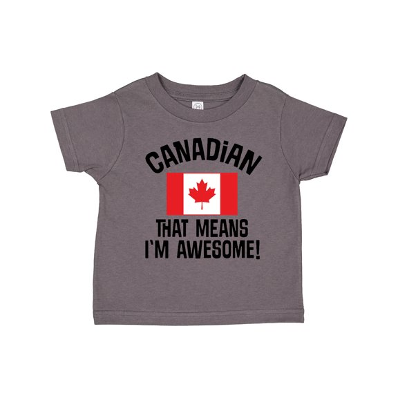 Inktastic Canada Flag Awesome Canadian Boys or Girls Toddler T-Shirt