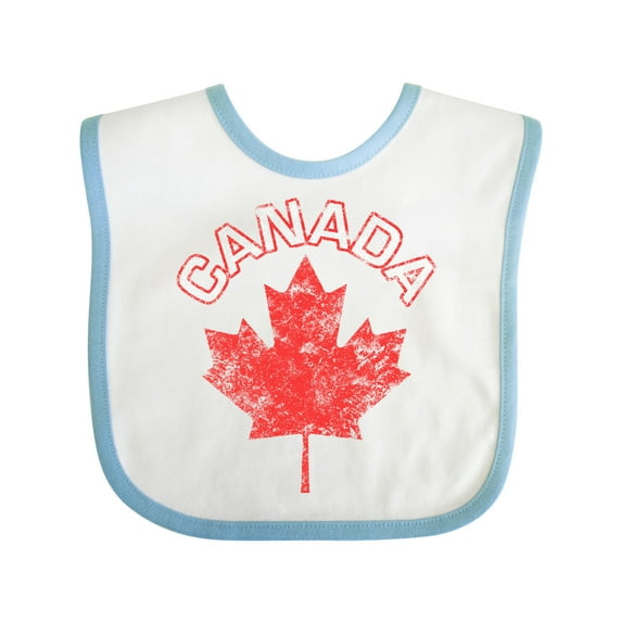 Inktastic Canada Maple Leaf Boys or Girls Baby Bib