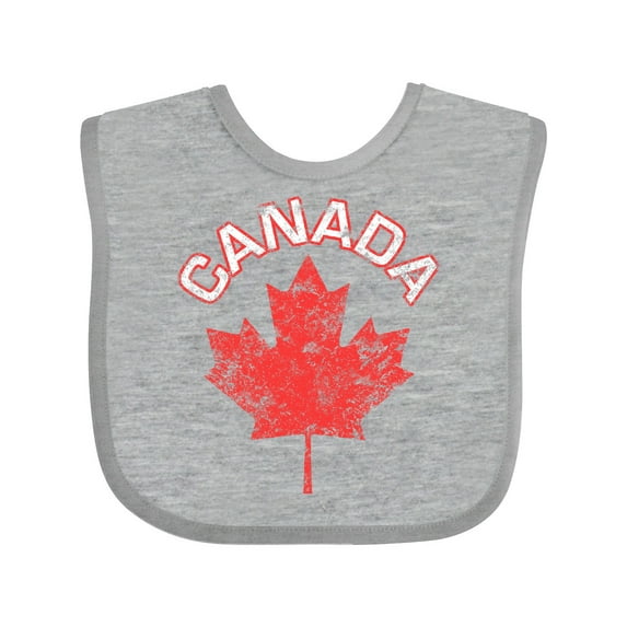 Inktastic Canada Maple Leaf Boys or Girls Baby Bib