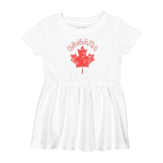 Inktastic Canada Maple Leaf Girls Baby Dress