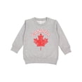 thumbnail image 1 of Inktastic Canada Maple Leaf Toddler Sweatshirt, 1 of 4