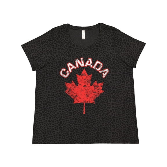 Inktastic Canada Maple Leaf Women's Plus Size T-Shirt
