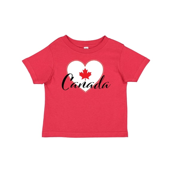 Inktastic Canada-heart and Maple Leaf Boys or Girls Baby T-Shirt