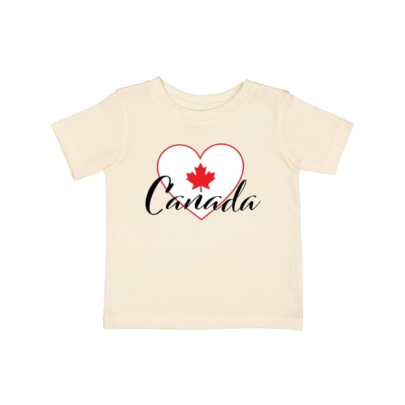 Inktastic Canada-heart and Maple Leaf Boys or Girls Baby T-Shirt