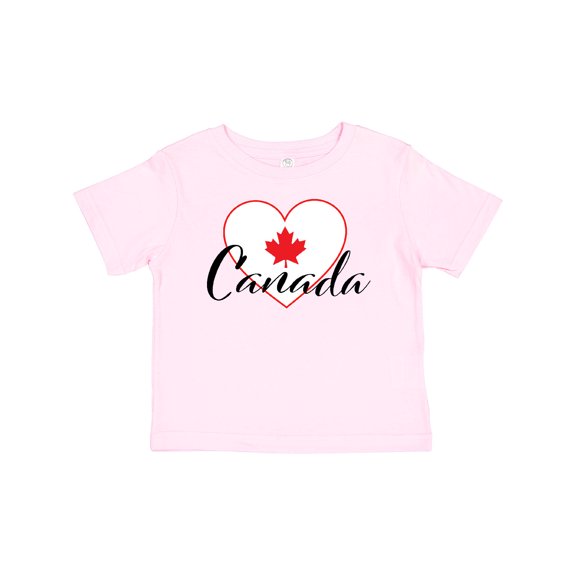 Inktastic Canada-heart and Maple Leaf Boys or Girls Baby T-Shirt