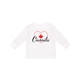 thumbnail image 1 of Inktastic Canada-heart and Maple Leaf Boys or Girls Long Sleeve Toddler T-Shirt, 1 of 5