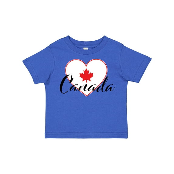 Inktastic Canada-heart and Maple Leaf Boys or Girls Toddler T-Shirt