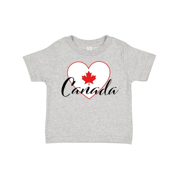 Inktastic Canada-heart and Maple Leaf Boys or Girls Toddler T-Shirt