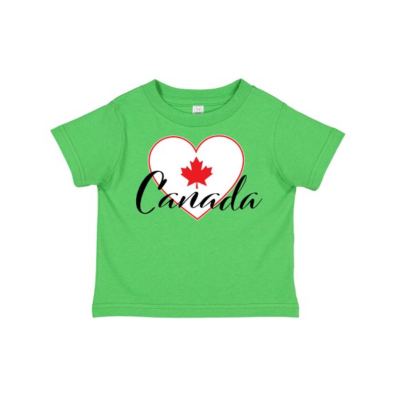 Inktastic Canada-heart and Maple Leaf Boys or Girls Toddler T-Shirt