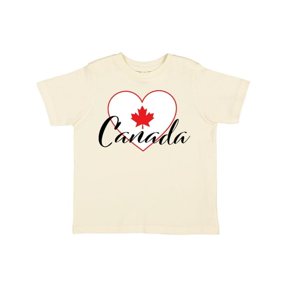 Inktastic Canada-heart and Maple Leaf Boys or Girls Toddler T-Shirt