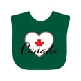 thumbnail image 1 of Inktastic Canada-heart and maple leaf Boys or Girls Baby Bib, 1 of 4