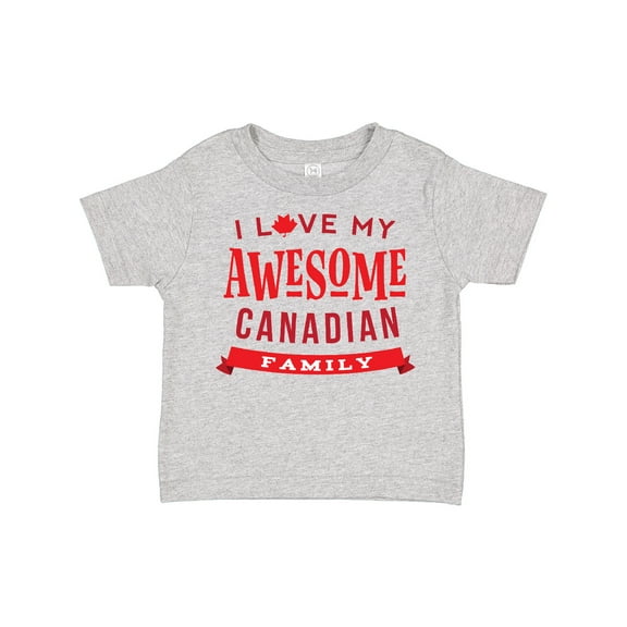 Inktastic Canadian Family Pride Awesome Boys or Girls Toddler T-Shirt