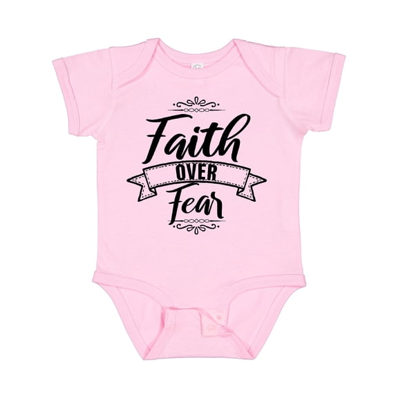 Inktastic Cancer Awareness Faith Over Fear Boys or Girls Baby Bodysuit