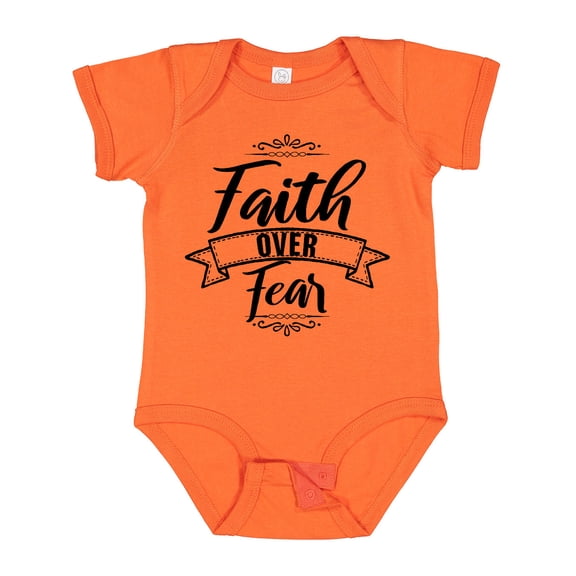 Inktastic Cancer Awareness Faith Over Fear Boys or Girls Baby Bodysuit