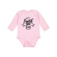 thumbnail image 1 of Inktastic Cancer Awareness Faith Over Fear Boys or Girls Long Sleeve Baby Bodysuit, 1 of 5