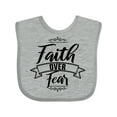 thumbnail image 1 of Inktastic Cancer Awareness Faith over Fear Boys or Girls Baby Bib, 1 of 4