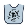 thumbnail image 1 of Inktastic Cancer Awareness Faith over Fear Boys or Girls Baby Bib, 1 of 4