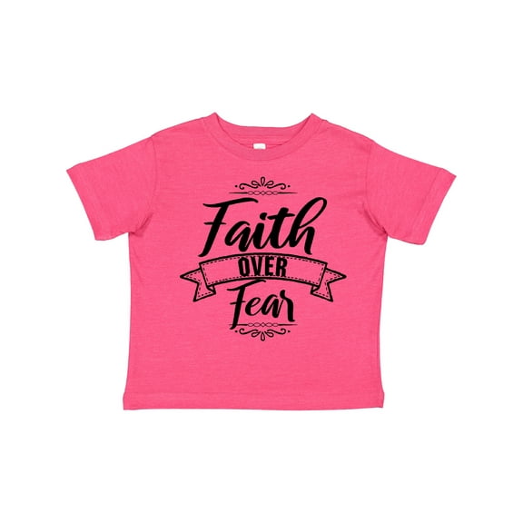Inktastic Cancer Awareness Faith over Fear Boys or Girls Toddler T-Shirt