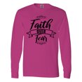 thumbnail image 1 of Inktastic Cancer Awareness Faith over Fear Long Sleeve T-Shirt, 1 of 5