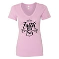 thumbnail image 1 of Inktastic Cancer Awareness Faith over Fear Women's V-Neck T-Shirt, 1 of 5