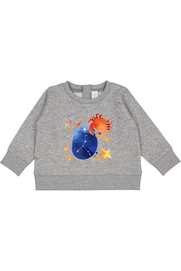 Cancer Crab Constellation Zodiac Sign Illustration Baby Sweatshirt