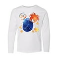 thumbnail image 1 of Inktastic Cancer Crab Constellation Zodiac Sign Illustration Long Sleeve Youth T-Shirt, 1 of 5