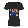 thumbnail image 1 of Inktastic Cancer Crab Constellation Zodiac Sign Illustration Women's V-Neck T-Shirt, 1 of 5