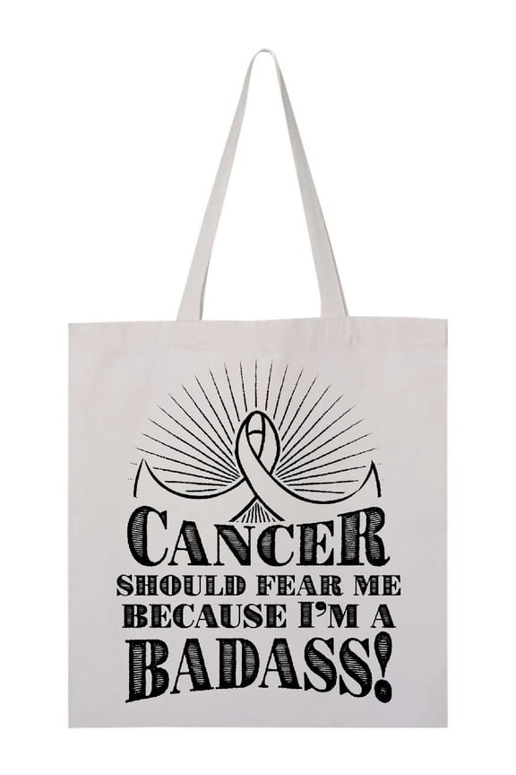 Cancer Should Fear Me Tote Bag