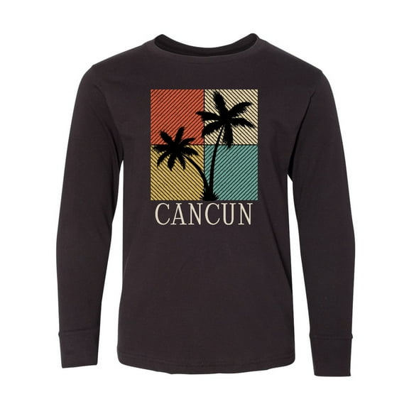 Inktastic Cancun Mexico Beach Vacation Long Sleeve Youth T-Shirt