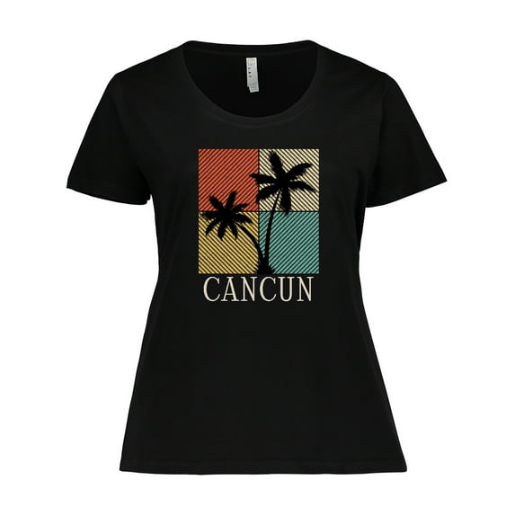Inktastic Cancun Mexico Beach Vacation Women's Plus Size T-Shirt