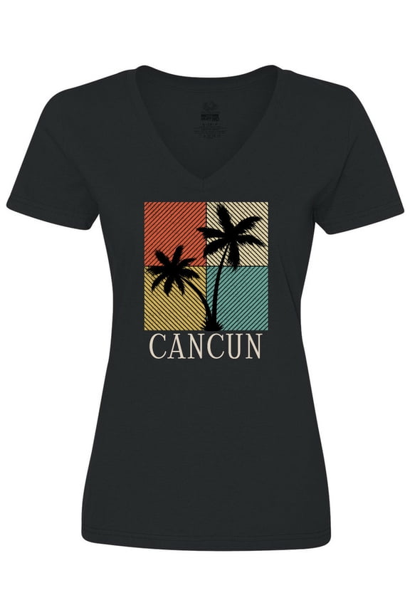 Cancun Mexico Beach Vacation Women's V-Neck T-Shirt