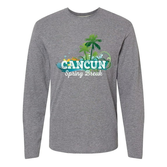 Inktastic Cancun Mexico Spring Break Long Sleeve T-Shirt