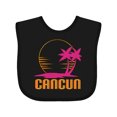 thumbnail image 1 of Inktastic Cancun Mexico Sunset Girls Baby Bib, 1 of 4
