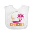 thumbnail image 1 of Inktastic Cancun Mexico Sunset Girls Baby Bib, 1 of 4
