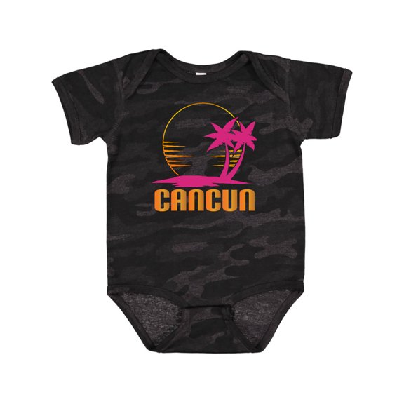 Inktastic Cancun Mexico Sunset Girls Baby Bodysuit