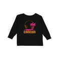thumbnail image 1 of Inktastic Cancun Mexico Sunset Girls Long Sleeve Toddler T-Shirt, 1 of 5