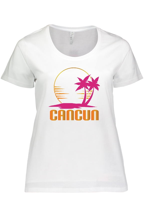Cancun Mexico Sunset Women's Plus Size T-Shirt