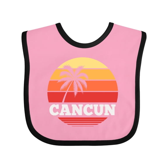 Inktastic Cancun Mexico Vacation Trip Boys or Girls Baby Bib