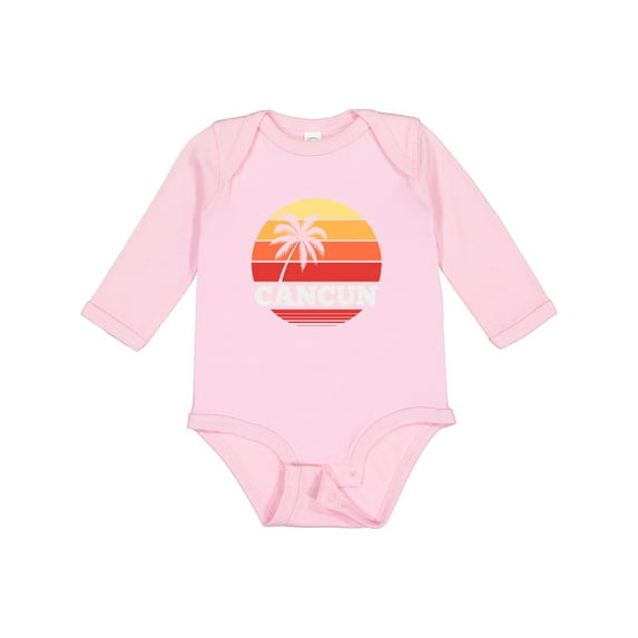 Inktastic Cancun Mexico Vacation Trip Boys or Girls Long Sleeve Baby Bodysuit