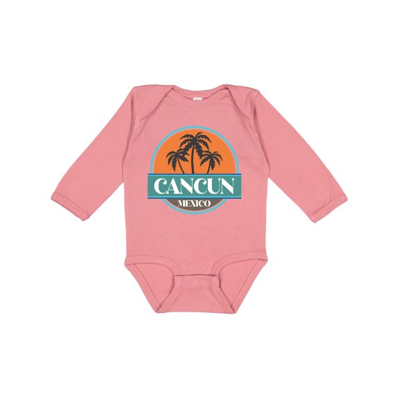 Inktastic Cancun Mexico Vacation Trip Boys or Girls Long Sleeve Baby Bodysuit