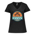 thumbnail image 1 of Inktastic Cancun Mexico Vacation Trip Women's Plus Size V-Neck T-Shirt, 1 of 5