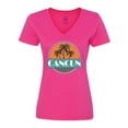 thumbnail image 1 of Inktastic Cancun Mexico Vacation Women's V-Neck T-Shirt, 1 of 5