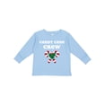 thumbnail image 1 of Inktastic Candy Cane Crew Boys or Girls Long Sleeve Toddler T-Shirt, 1 of 5