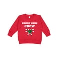 thumbnail image 1 of Inktastic Candy Cane Crew Toddler Sweatshirt, 1 of 4