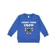 thumbnail image 1 of Inktastic Candy Cane Crew Toddler Sweatshirt, 1 of 4